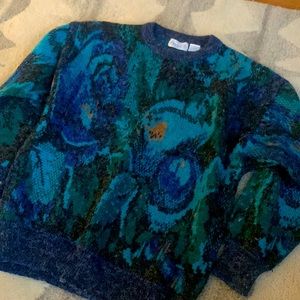 VTG 90s Hip Hop Biggie Smalls Vanderbilt Acrylic Sweater